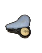 A vintage Sunray eight string banjo mandolin in case