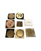 Seven vintage compacts including Stratton, Vogus etc.