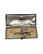 A 9ct gold Royal Navy sweetheart brooch in case. CONDITION REPORT: 5.