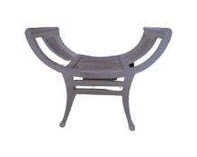 A 20th century painted gondola stool