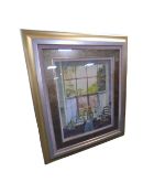 A Ken Howard signed limited edition print, Springtime at Oriel, in frame and mount, 58/175.