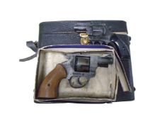 Two Olympic starter pistols 6 and 38, boxed.