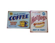 Two contemporary wall canvasses