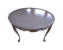 A French pie crust edged coffee table,