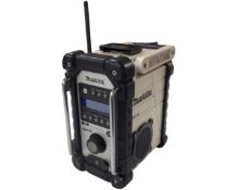 A Makita portable DAB radio.