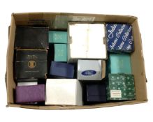 A collection of fifteen miscellaneous boxed ornaments and collectables : Fairy ornaments, tankards,