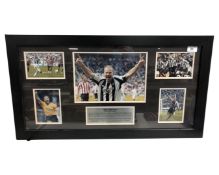 Alan Shearer : A montage comprising five colour photographs depicting the player,