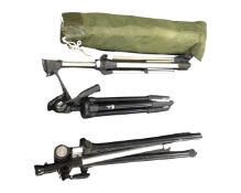 Four camera tripods including Kenner.