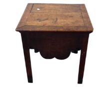 A George III commode with chamber pot