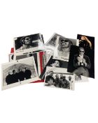 A file containing press photographs and other photographs of musicians including Stevie Wonder etc.