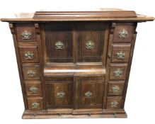 A 20th century Singer treadle cabinet sewing machine