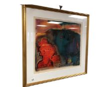 Continental School : Limited edition colour print depicting buildings, 53cm by 49cm.