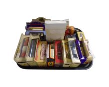 A tray of die cast model cars including Models of Yesteryear, Days gone etc.