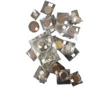 A silver ARP badge, together with various coins, Battle of Britain 50 pence coin,