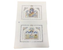 Eight unframed limited edition prints after by Isabella Brent entitled Jonah and the Mighty Fish