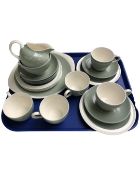 Twenty pieces of Wedgwood green glazed tea china