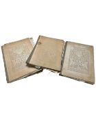 A quantity of English art folios.