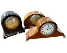 Three early 20th century mantel clocks.