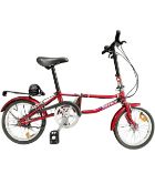 A folding Neo bike in carry bag