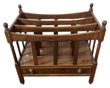 A mahogany canterbury.