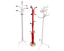 Three late 20th century hat and coat stands.