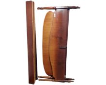 A mahogany bed frame, overall width 6'3