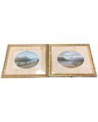 19th century British school : A pair of Highland loch scenes, oil on board,