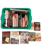A collection of books relating to Waffen SS, Hitler, Heydrich, Concentration camps,