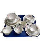 Approximately twenty pieces of New Chelsea floral pattern tea china