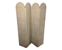 A 19th century four-way folding screen