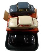 A tray containing two Victory Industries Standard Ten electric scale models in original boxes