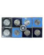 A Waltham silver fob watch (as found) and a small quantity of crowns.