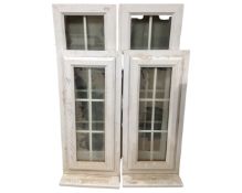 Two pairs of UPVC double glazed windows