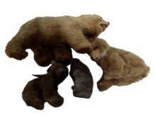 Four early 20th century miniature soft toys.