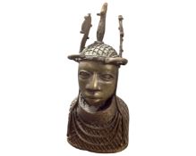 A West African Benin bronze tribal bust.