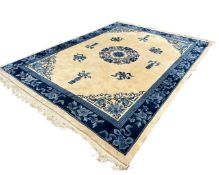 A Chinese carpet, 280cm by 365cm.