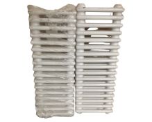 A pair of Victorian style seventeen bar radiators
