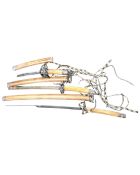 Three reproduction Japanese style graduated katanas.