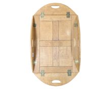 An oak butlers tray table top.