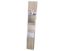 Five packs of Leone warm oak effect laminate flooring.