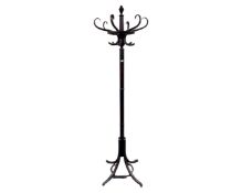 A bentwood hat and coat stand