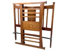 A set of 19th century inlaid mahogany 4'6