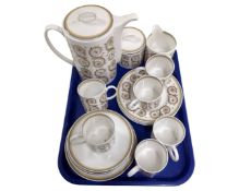 A Susie Cooper Venetia 21 piece bone china coffee service.