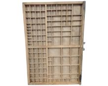 A vintage printer's tray.