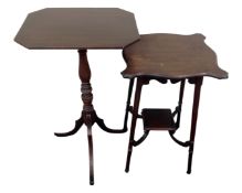 Two 19th century mahogany occasional tables.