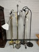 Seven continental standard lamps.