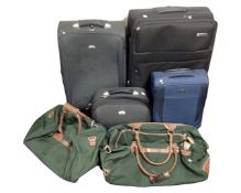 Two Antler luggage cases together with an Antler bag,