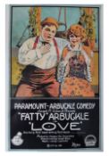A collection of posters to include Fatty Artbuckle short film 