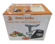 An Estore electric meat grinder (boxed).