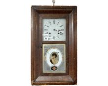 A 19th century American wall clock.